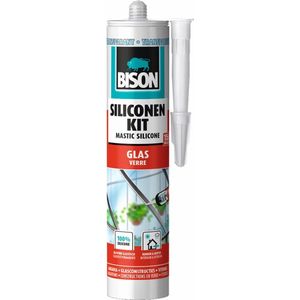 Bison - Siliconenkit - Transparant - 310 ml - Voor Glas en Vitrines