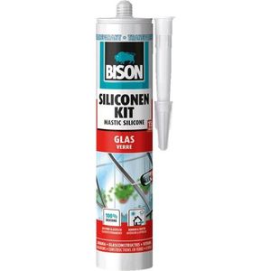 Bison Siliconenkit Glas - Transparant 1 Stuk - Kitten - Verfwinkel is tot 50% goedkoper