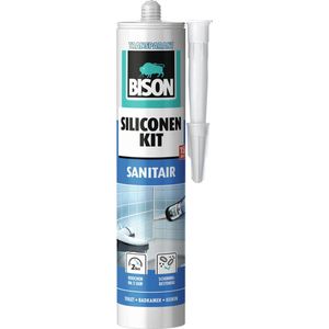 Bison - Siliconenkit Sanitair - Transparant Wit - 310 ml