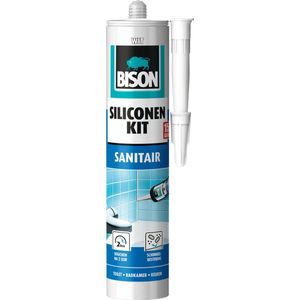 Bison siliconenkit sanitair 310 ml wit wit Bison Kit (23.0000cm x cm)