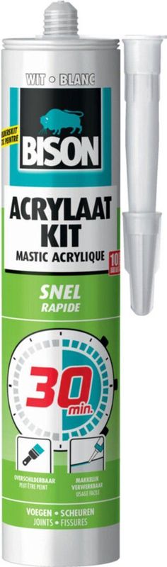 Bison - Acrylaatkit - Wit - 310 ml