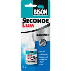 Bison Secondelijm Industrie 20 g, vloeibare, professionele secondelijm