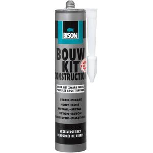 Bison Bouwkit® koker 390g, snelle, waatervaste D4 bouw-konstruktielijm, professionele kwaliteit, snel uithardend