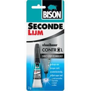 Bison secondelijm vloeibaar control 3 gram
