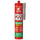 Griffon Poly Max Fix & Seal Express Montagelijm-/Afdichtingskit - Grijs - Koker - 425gr