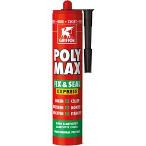 Griffon Poly Max Fix & Seal Express Montagelijm-/Afdichtingskit - Zwart - Koker - 425gr