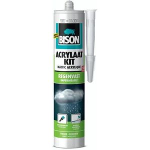 Bison - Acrylaatkit - Regenvast - Wit - 300 ml