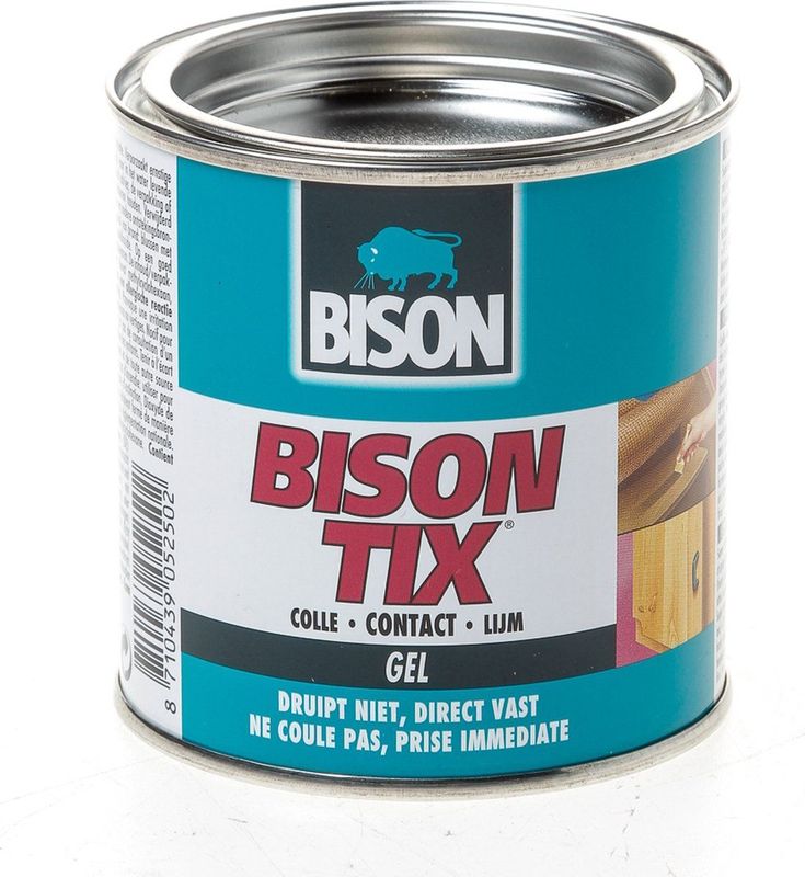 Bison - Tix - Universele Contactlijm - 250 ML - Geschikt voor Diverse Materialen