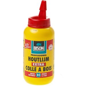 Bison houtlijm Extra, wit, flacon van 250 gram