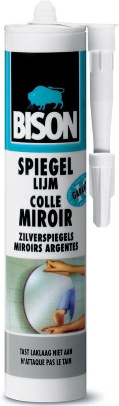 Bison - Spiegellijm - Wit - 290 ml