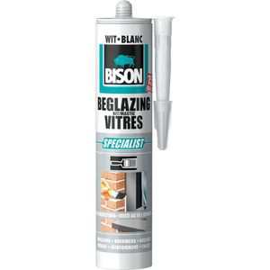 Bison - Beglazingskit - Wit - Kit - 1 Stuk