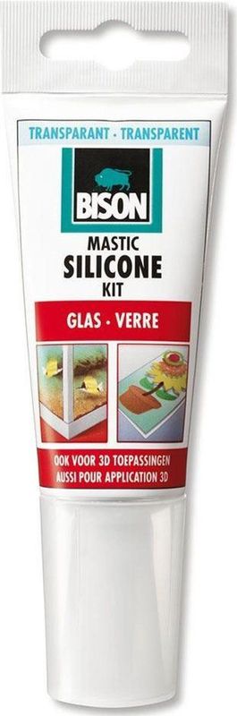 Bison - Siliconenkit - Transparant - 60Ml Tub