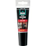 Bison Siliconenkit High Temp Zwart Tub 60Ml*12 Nlfr - 6301463 - 6301463