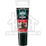 Bison - Siliconenkit High Temp - Zwart - 60Ml