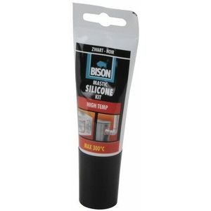 Bison Siliconenkit High Temp Zwart Tub 60Ml*12 Nlfr - 6301463 - 6301463
