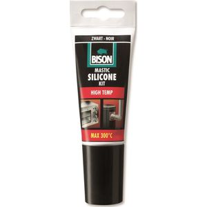 Bison Siliconenkit High Temp Zwart Tub 60Ml*12 Nlfr - 6301463 - 6301463