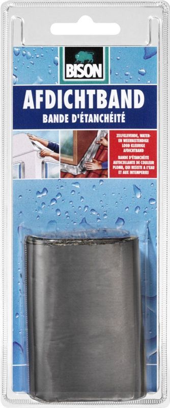 Bison - Afdichtband Lood - Aluminiumkleurig - Water- en Weerbestendig