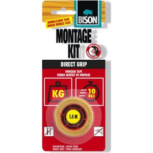 Bison direct grip - dubbelzijdige montagetape