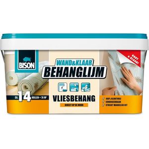 Bison Wand&Klaar Behanglijm - Vliesbehang 10 kg - Glasweefsel & Lijm