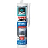 Bison - Super Silicone - Sanitair - Transparant - 300Ml - 12 Stuks