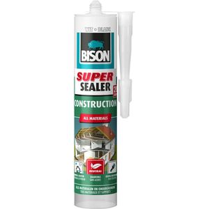 Bison Afdichtingskit Super Sealer Construction Wit 290ml | Tape & lijm