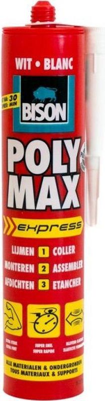 Bison - Poly Max - Montage Lijm - Wit - SMP Technologie