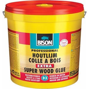 Bison - Houtlijm Extra Buc - 3Kg - Waterbestendig - Transparant