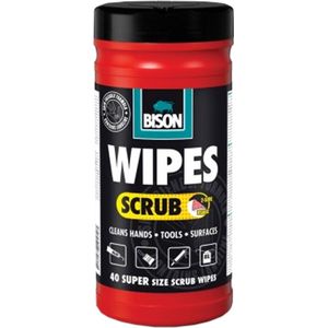 Bison Wipes Scrub - 40 stuks