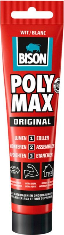 Bison - Poly Max Original - Lijm - Wit - 165gr