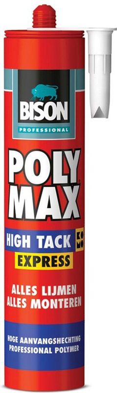 Bison - Prof Poly Max High Tack Express - Lijm - Wit - 435G