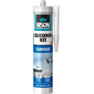 Bison Siliconenkit Sanitair 300 ML - Transparant grijs