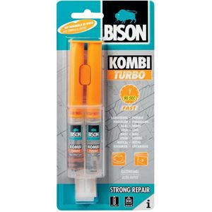 Bison - 2 Componenten Turbo Lijm - 24ml - Voor Kunststof en Metaal