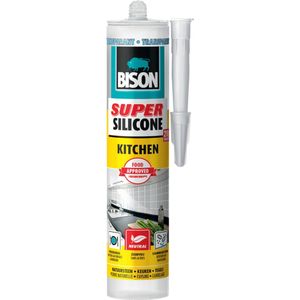 Bison Siliconenkit Super Silicone Kitchen Transparant 300ml