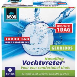 Bison - Vochtvreter - Navulling - Neutraal - 2 x 100 gram