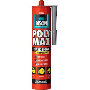 Bison - Poly Max Express - Lijm - Grijs - 425 Gram