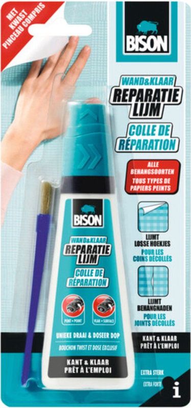 6x Bison Wand&Klaar Behangreparatielijm Blister 90 ml