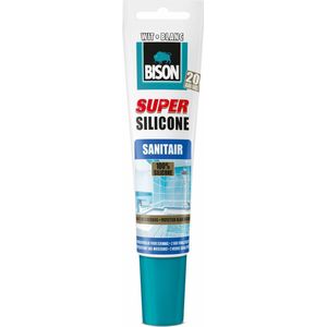 Bison super silicone sanitair wit - 150 ml.