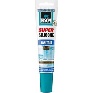Bison super silicone sanitair transparant - 150 ml.