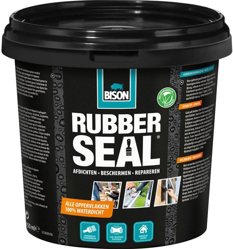 Bison - Rubber Seal - Coating - Zwart - 750 ml