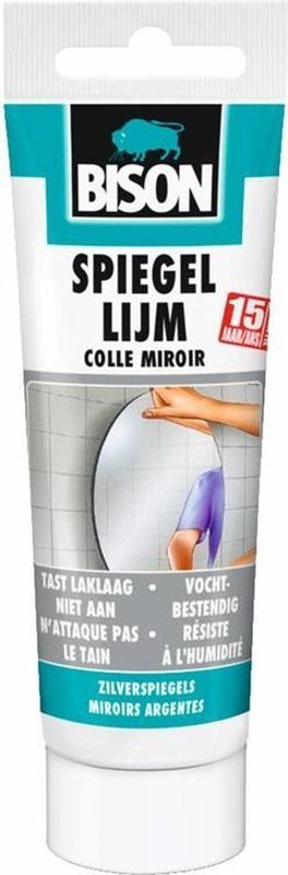 Bison - Spiegellijm - Wit - Tube 100 g