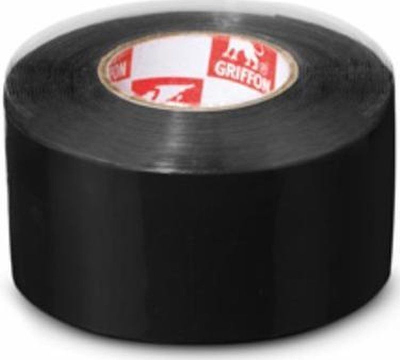 GRIF zelfkl tape, silicoon, zw, (lxb) 3mx25mm, UV-bestendig, isol