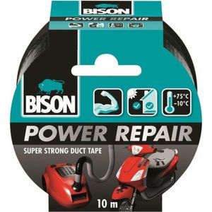 Bison - Tape Power Repair - Zwart - 6x 10 meter