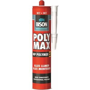Bison - Prof Poly Max Smp - Polymer - Wit - 425g - Oplosmiddelvrij