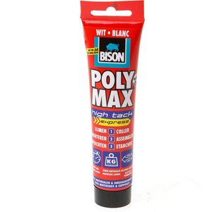 Bison Poly Max High Tack Express Wit Tub 165G*6 Nlfr - 6312640 - 6312640