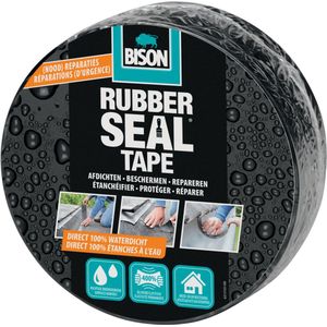 Bison Rubber Seal Tape Rol - 5 m x 7,5 cm - Reparatietape