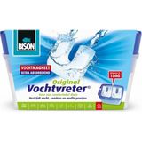 Bison Vochtvreter® Original, luchtontvochtiger, bestrijdt vocht en schimmel in woonruimtes, uniek luchtcirculatiesysteem, 900 g, wit, ook geschikt voor caravans en campers