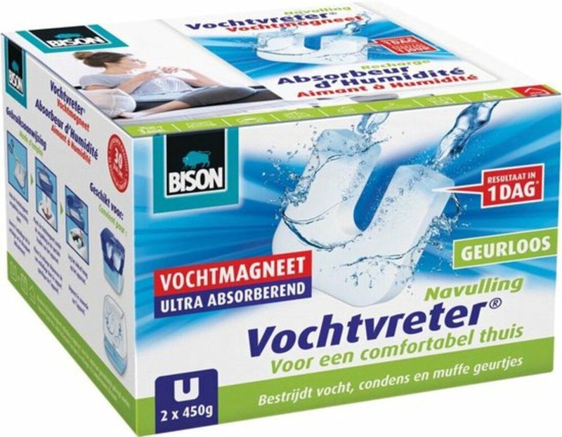 Bison Vochtvreter Ambiance Magneet Neutraal 2 x 450 gr