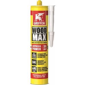Wood Max - Express Power - Houtconstructielijm - 380 Gram - Waterbestendig