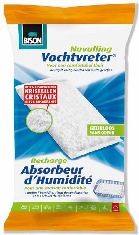 9x Bison Vochtvreter Navulzak 1 kg