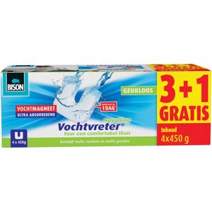 Bison Vochtvreter Magneet - 450g - Neutraal - 3+1 Gratis